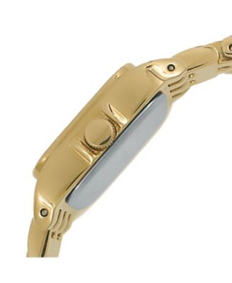 Women's  24mm Gold Tank Panther Link Bracelet Watch