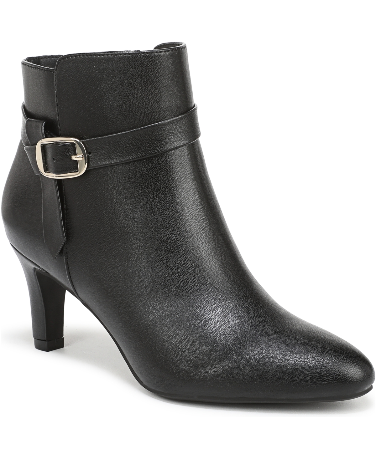 Women's Guild 3 Zip Dress Short Boots - Dark Chocolate Smooth Faux Leather