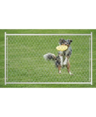 Adjustable Chain Link Walk Gate Kit with Round Corner Frame, Fit-Right, 3.8'H