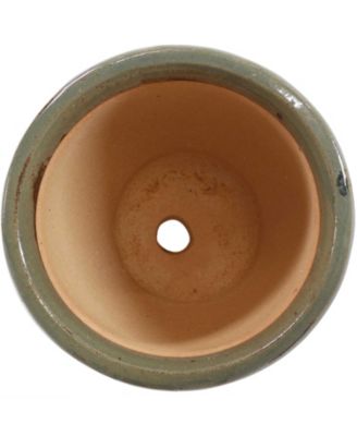 Studio Outdoor/Indoor High-Fired Glazed UV- and Frost-Resistant Ceramic Planters with Drainage Holes