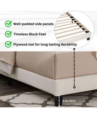 3-Piece Bedroom Set, Plush 3D Upholstered Bed with Two Nightstands, Twin