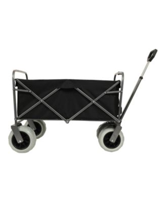 Heavy-Duty Beach Wagon &amp; Foldable Utility Cart Combo