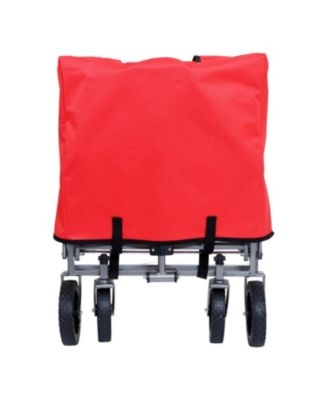 Collapsible Wagon Cart with Wheels & Drink Holders
