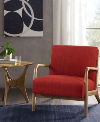 28" Novak Spice Fabric Lounge Chair