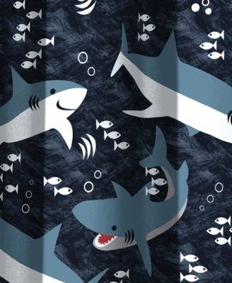 Sharks Shower Curtain, 72" x 72"