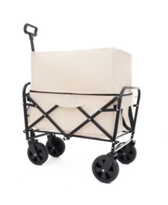 Collapsible Utility Wagon Cart - 225lb Capacity - Cream