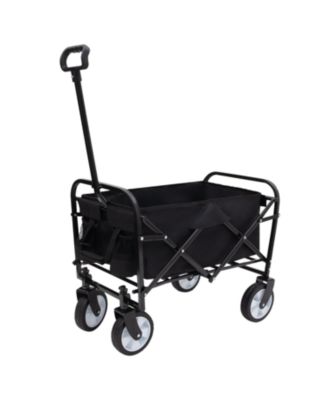 Collapsible Utility Wagon Cart - 225lb Capacity - Black