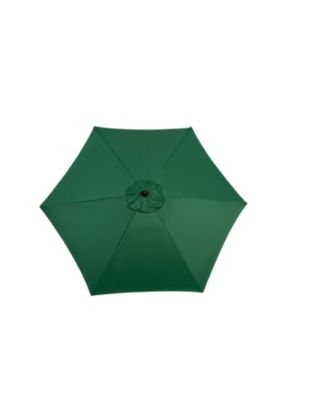 9FT Outdoor Patio Umbrella - Tilt & Crank, Dark Green