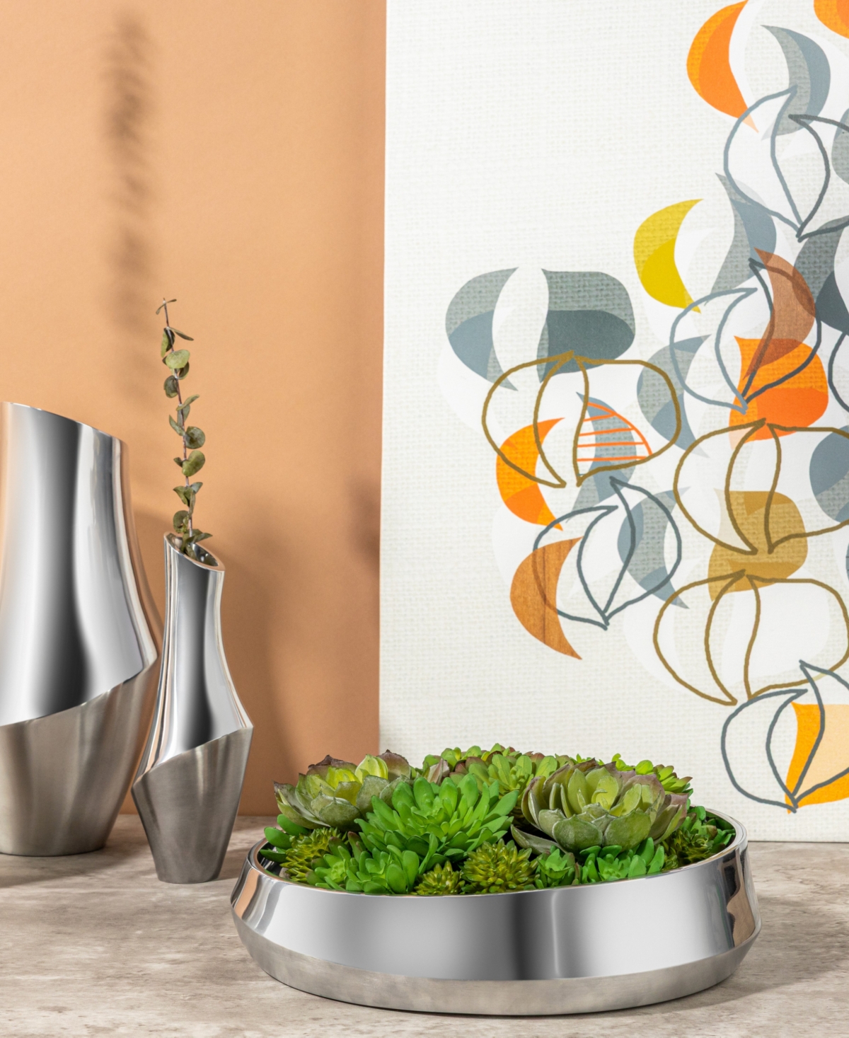 Nambe Symphony Low Bowl In Metallic