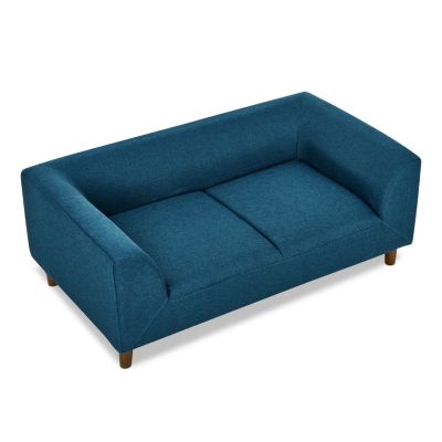 Modern Dog Sofa with Backrest for Medium/Large Dogs - Blue