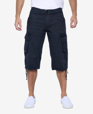 XRAY Big & Tall Belted Below Knee Long Cargo Shorts