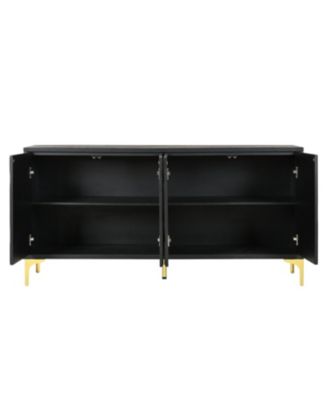 Modern Black Sideboard Buffet Cabinet - 60"