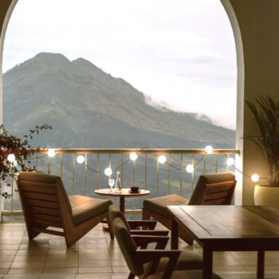 Ambience 30' LED Outdoor Orb String Lights with G100 Bulbs