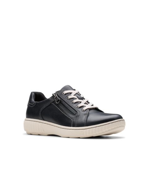 Женские кроссовки Clarks Collection Caroline Janna Casual Comfort, цвет: Чёрный / Белый