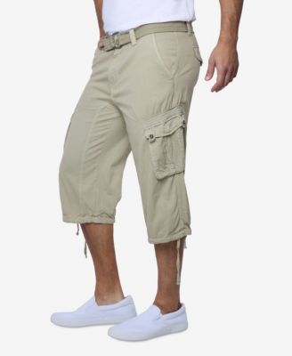 X RAY Big & Tall XRAY Belted Below Knee Long Cargo Shorts