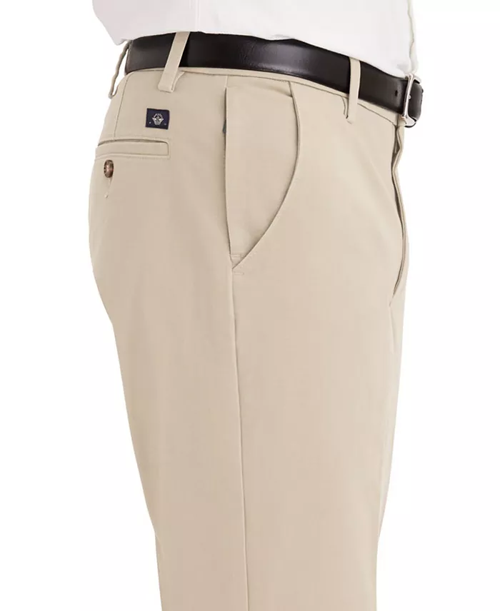 Men's Workday Smart 360 Flex Classic Fit Khaki Stretch Pants - thumbnail 4