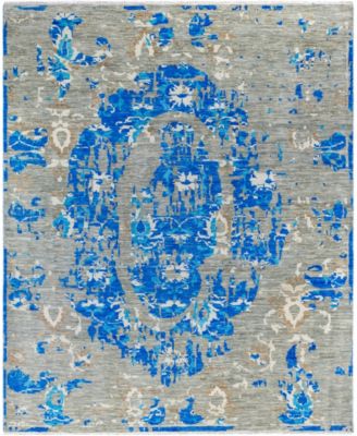 ADORN HAND WOVEN RUGS - Indo Special Ikat M6874 8'1"x9'9" Area Rug