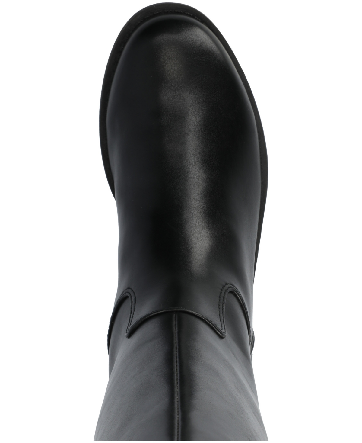 Journee Collection Women's Gema Round Toe Riding Boots In Black