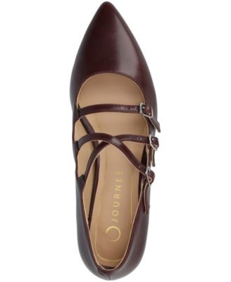Women's Gretel Strappy Mary Jane Pointed Toe Flats