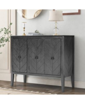 Sideboard with Adjustable Shelf, Handles & Legs