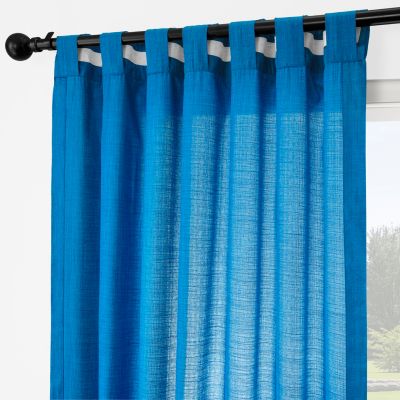 Rustic Weave Linen Curtains (2 Panels) Sheer Window Curtains Panel Set, Rod Pocket Curtains, 50 inches Wide Linen