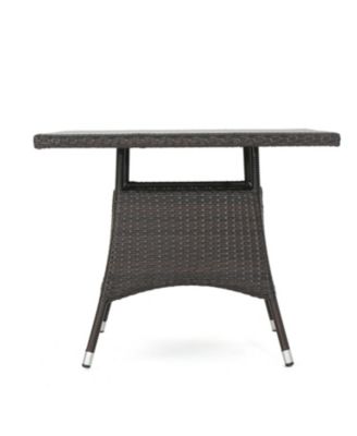 Outdoor Wicker Square Dining Table
