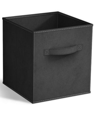 11 Inch Foldable Fabric Storage Cube Bin with Handles - for Organizing Pantry, Closet, Nursery, Playroom, and More
