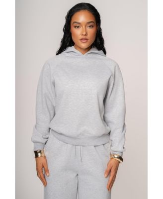Women's Grey Logo Pullover Hoodie