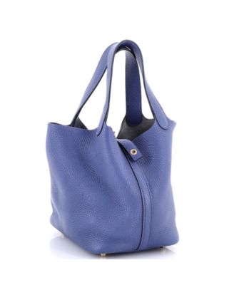 Pre-Owned Hermes PM Picotin Lock Bag Clemence