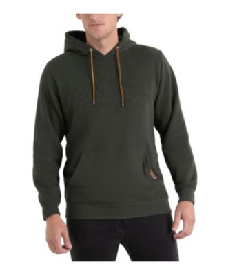 Men's Heavyweight Embossed Logo Pullover Hoodie