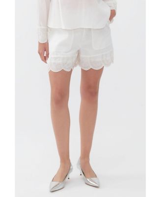 Women's Stone Detailed Shorts