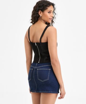Women's Square-Neck Back-Zip Tank, Exclusively at Macy's