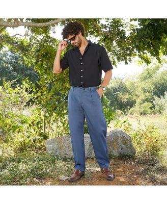 Men's Steel Blue Tailored Trousers