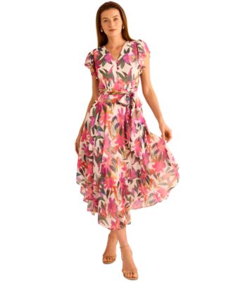 Vince Camuto - Women's Floral-Print A-Line Dress
