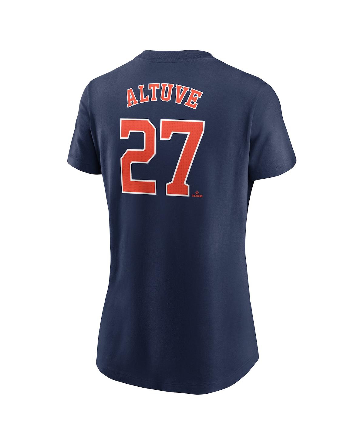 Nike Women's Jose Altuve Navy Houston Astros Fuse Name Number T-shirt