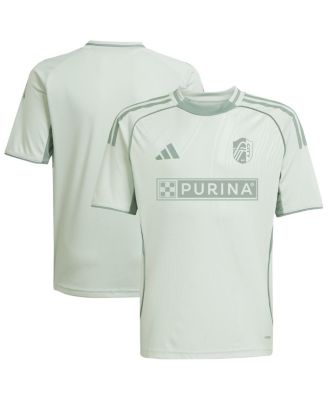 adidas - Big Boys and Girls Light Green St. Louis City SC 2025 One Planet Pre-Match Top