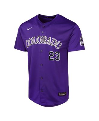 Big Boys and Girls Kris Bryant Purple Colorado Rockies Alternate Limited Player Jersey