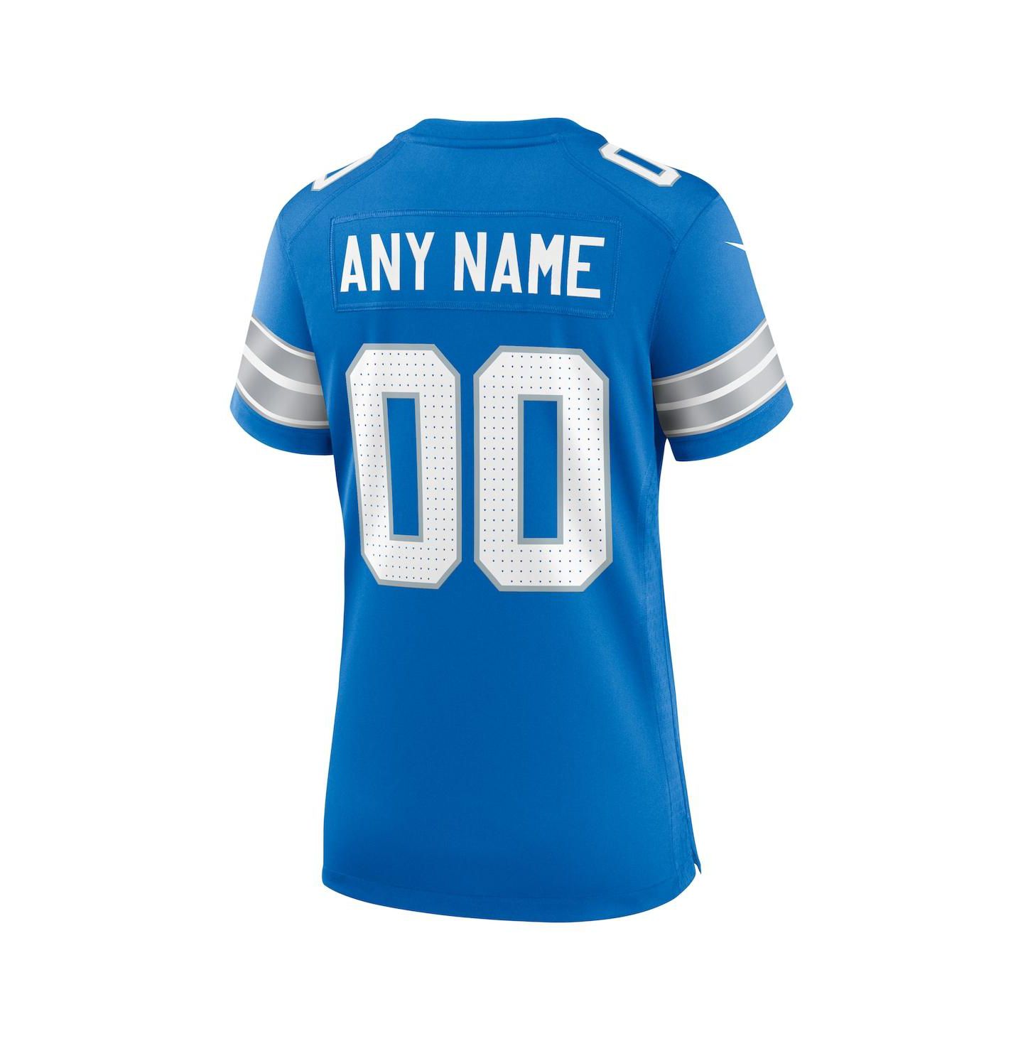 Женский топ Nike Blue Detroit Lions Custom Game Jersey — фото 3