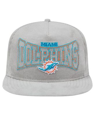 Men's Gray Miami Dolphins Corduroy&nbsp;Golfer Adjustable Hat