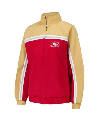 Women's Scarlet San Francisco 49ers Post Game Full-Zip Track Jacket