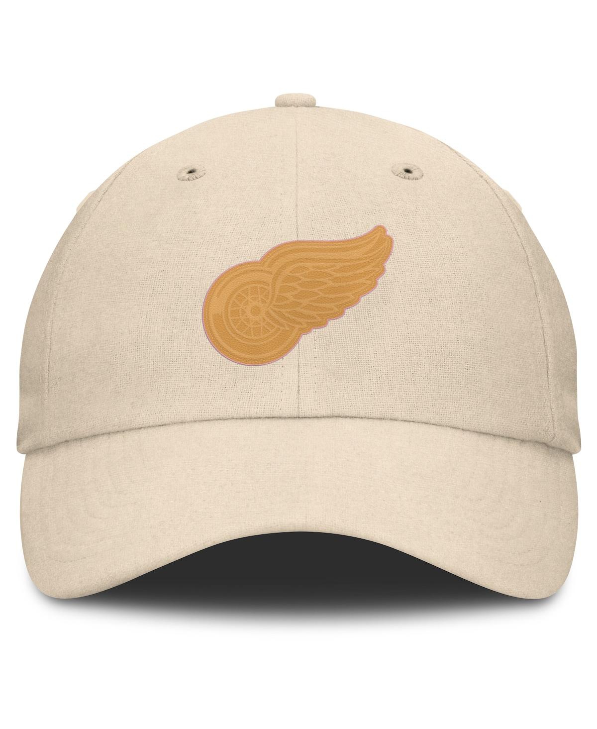 Fanatics Men's Tan Detroit Red Wings Front Office Canvas Adjustable Hat