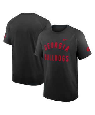 Nike - Men's Black Georgia Bulldogs Ready Raglan Premium Performance T-Shirt
