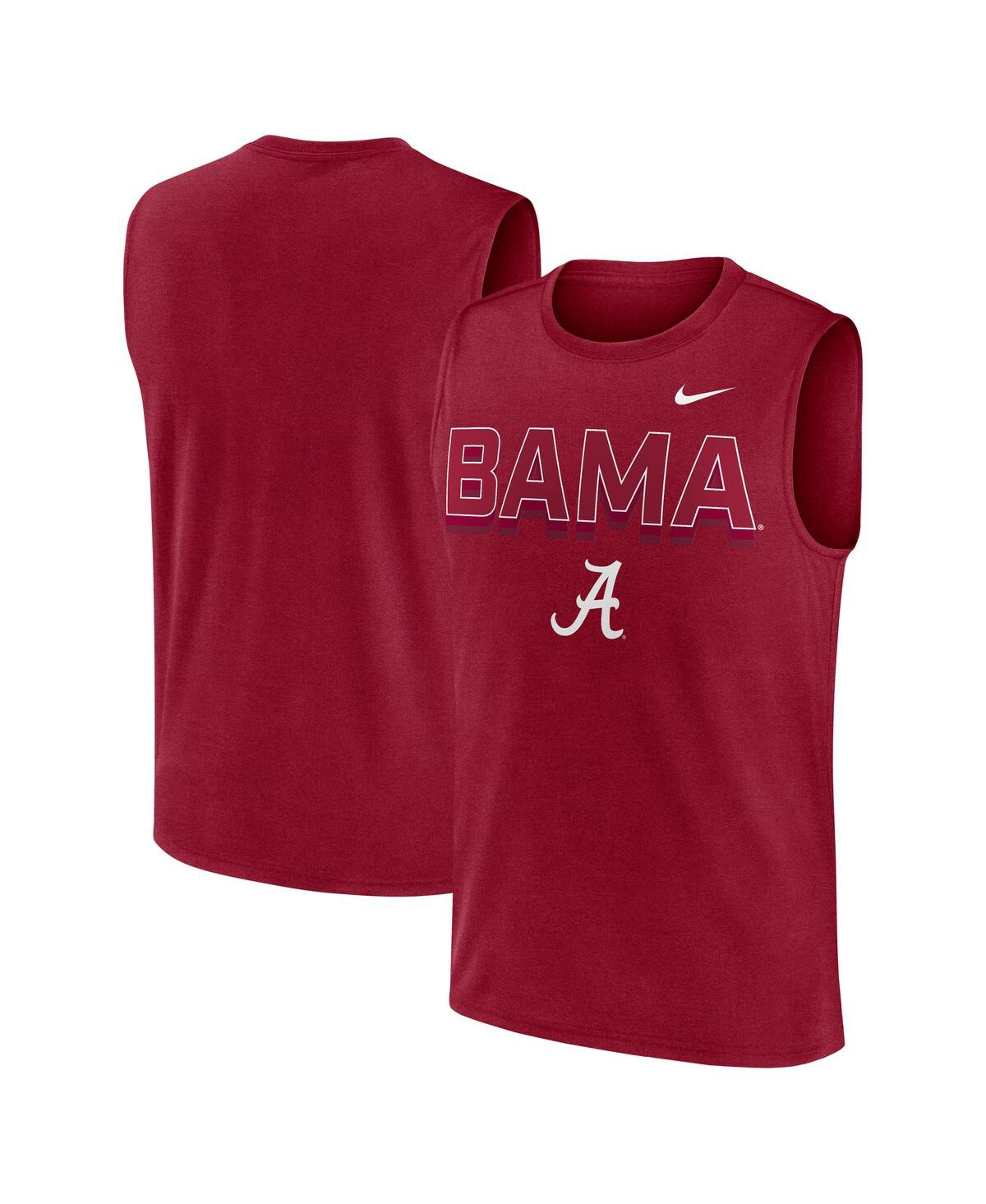 Men's Crimson Alabama Crimson Tide Primetime Tricode Legend Performance Tank Top - Crimson
