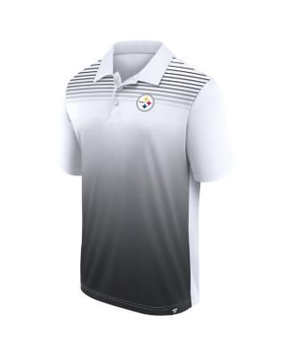 Men's White/Black Pittsburgh Steelers Sandlot Game Polo Shirt