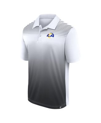 Men's White/Black Los Angeles Rams Sandlot Game Polo Shirt