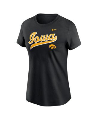 Women's Black Iowa Hawkeyes Local Script T-Shirt