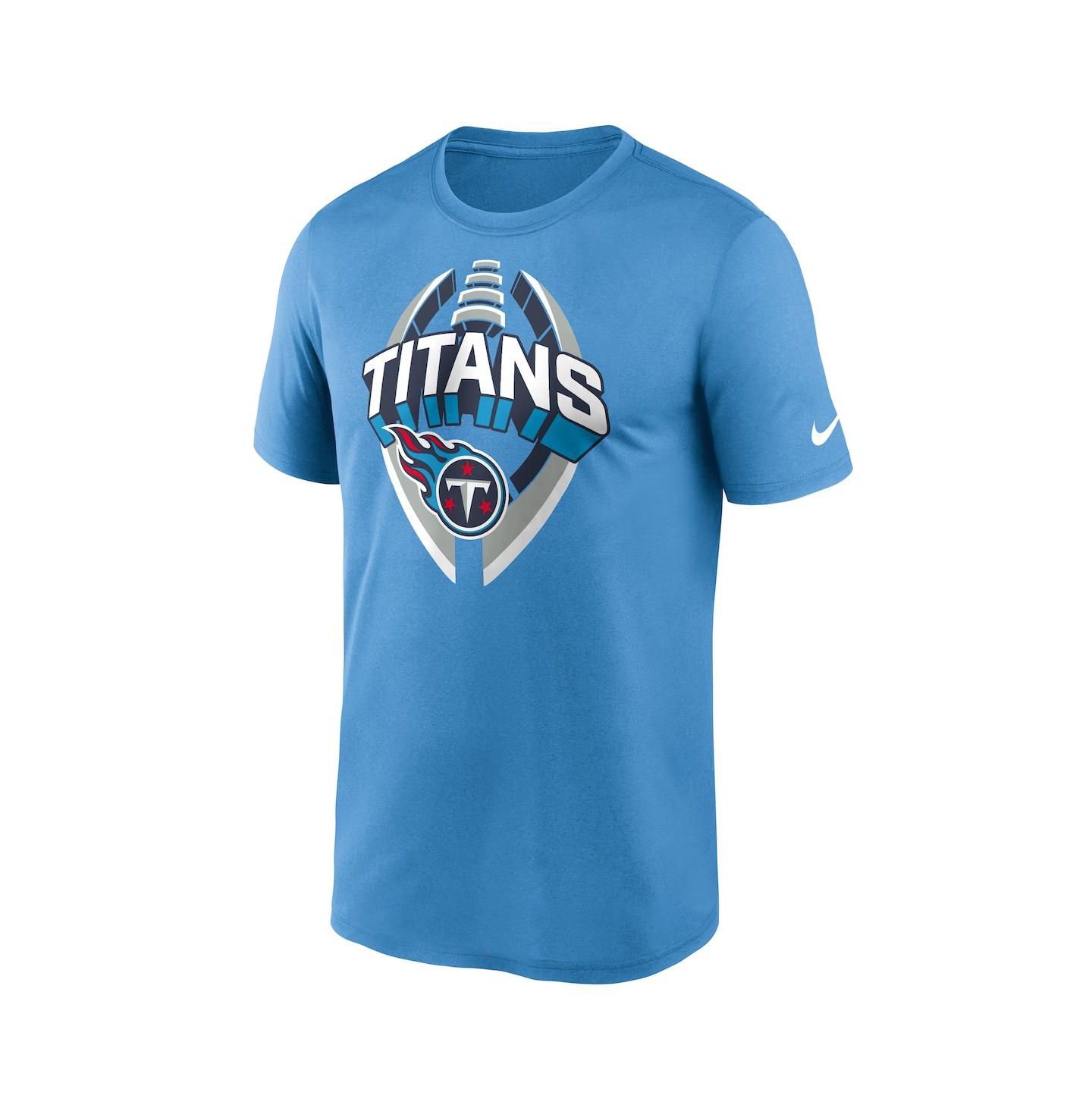 Мужская футболка Nike Light Blue Tennessee Titans Legend Icon Performance — фото 2