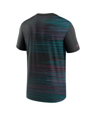 Men's Black Miami Marlins 2025 City Connect Authentic Collection Velocity Performance T-Shirt