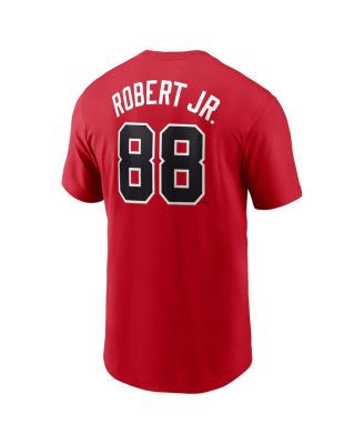 Men's Luis Robert Jr. Red Chicago White Sox 2025 City Connect Fuse Name Number T-Shirt