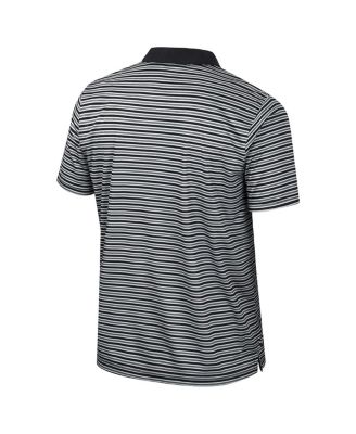 Men's Black Florida State Seminoles Striped Polo Shirt